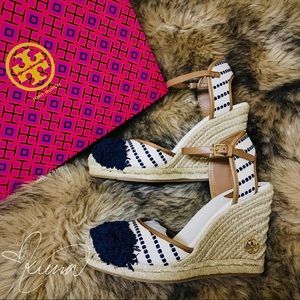 ‼️SALE‼️ Tory Burch Espadrille Wedge Pump